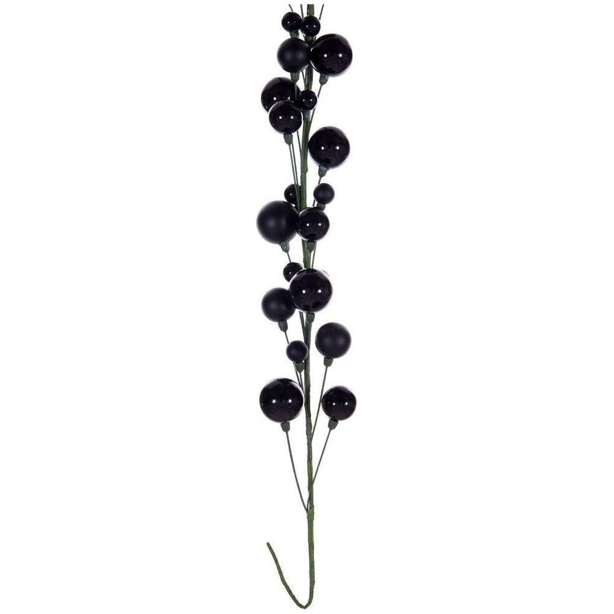 Shop For 6' Ball Branch Garland: Black
