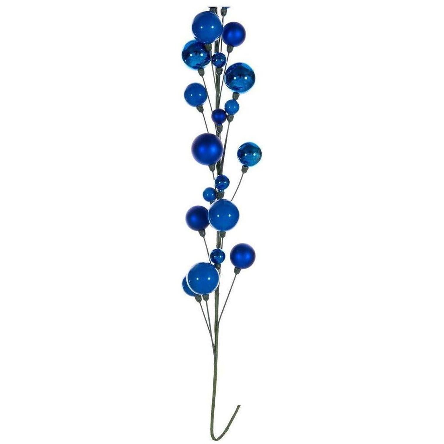 6' Ball Branch Garland: Blue
