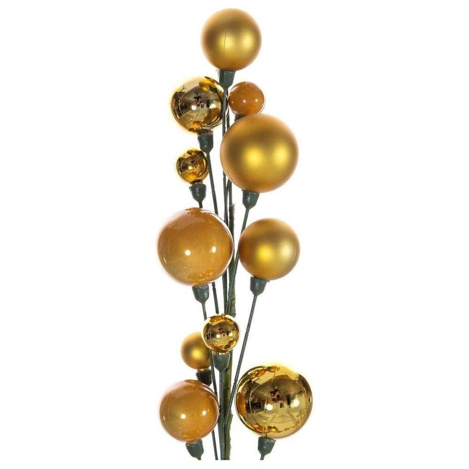 6' Ball Branch Garland: Gold