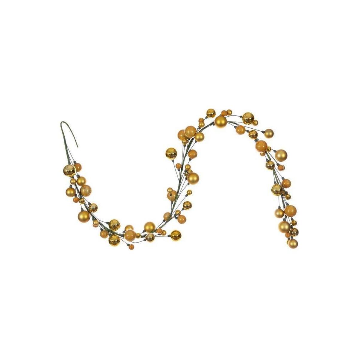 Shop For 6' Ball Branch Garland: Gold