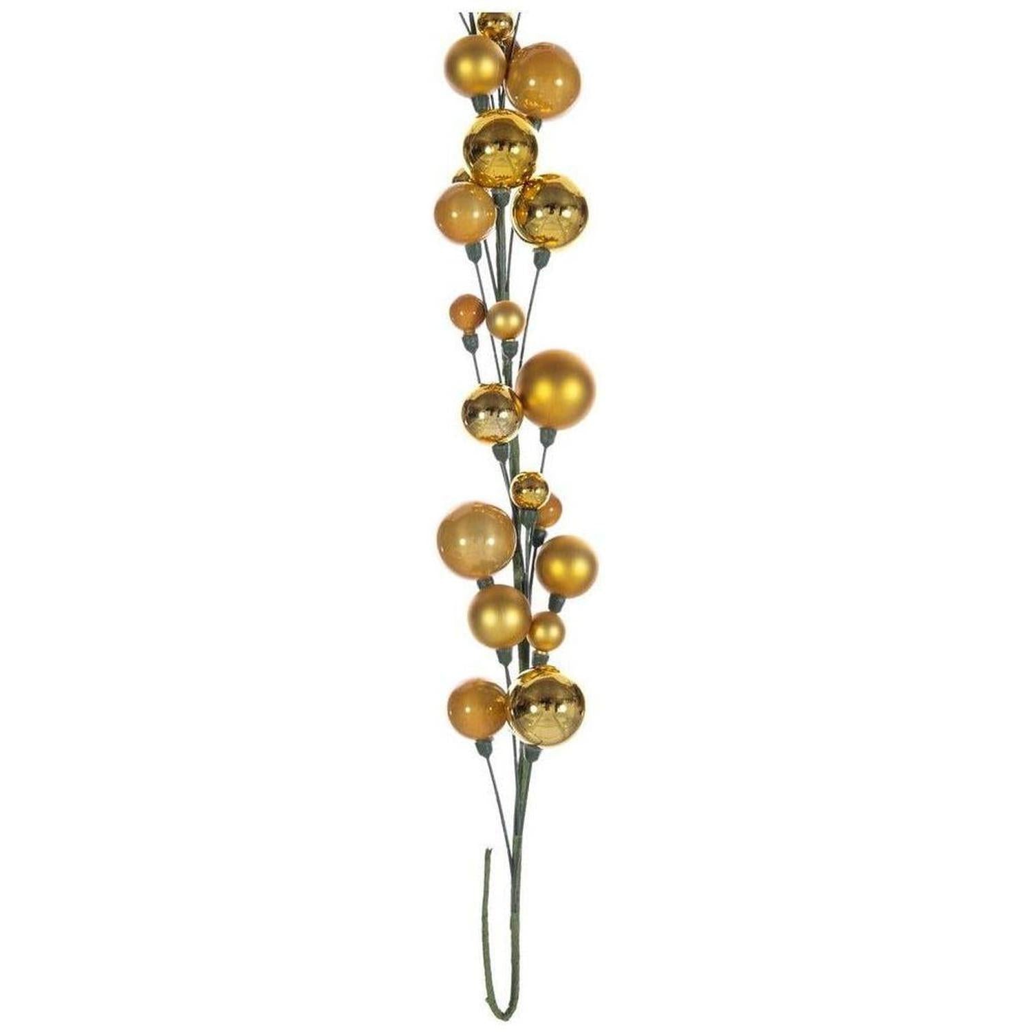 Shop For 6' Ball Branch Garland: Gold