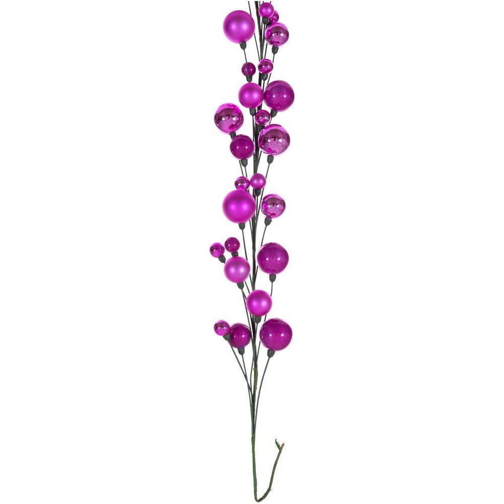 Shop For 6' Ball Branch Garland: Hot Pink