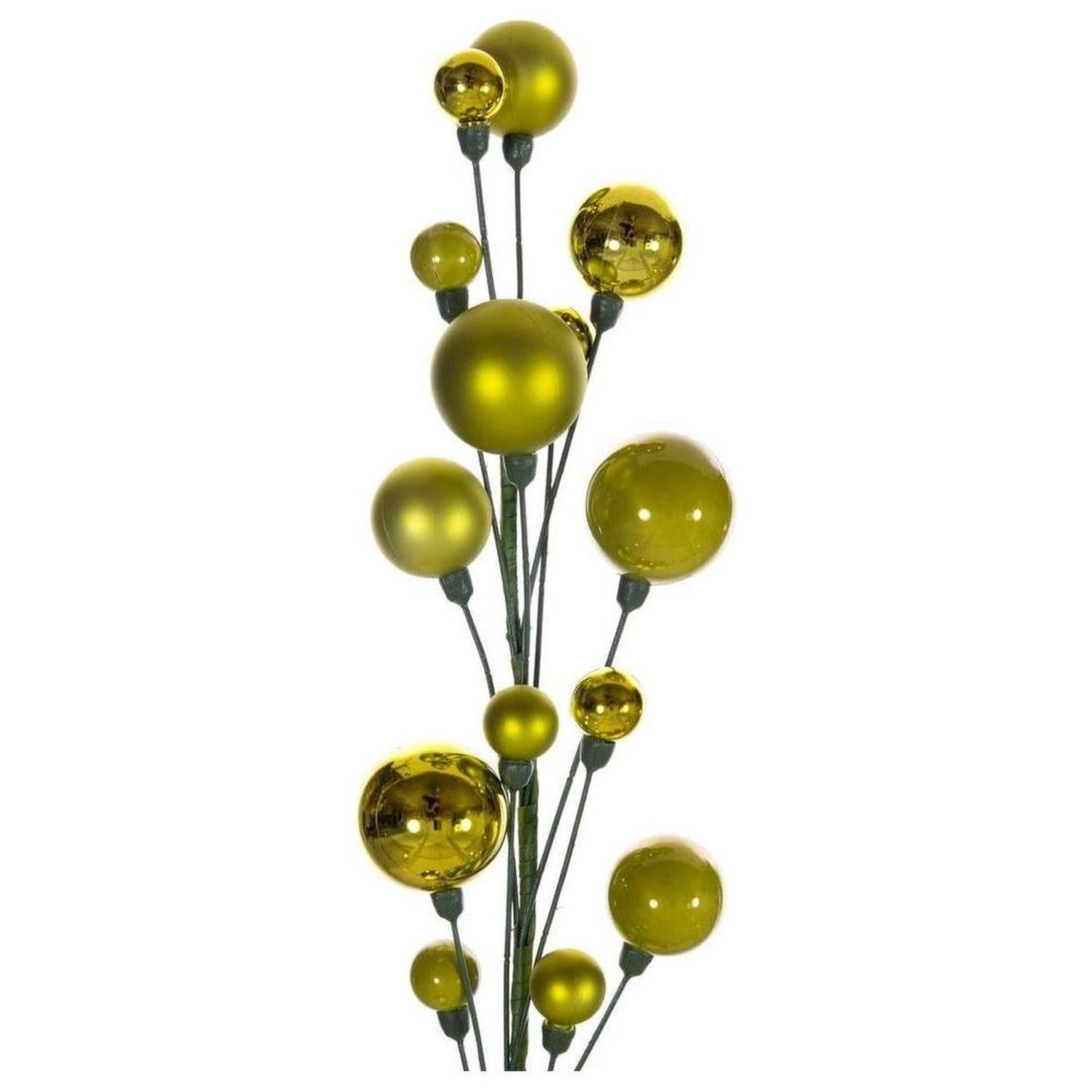 Shop For 6' Ball Branch Garland: Lime Green