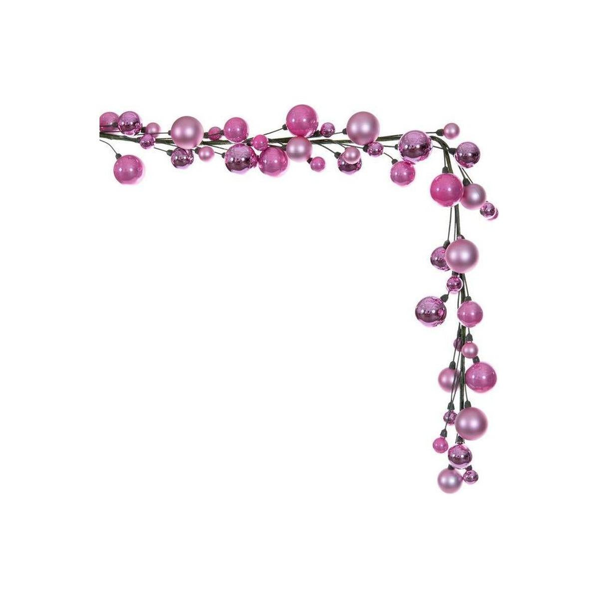 Shop For 6' Ball Branch Garland: Pink