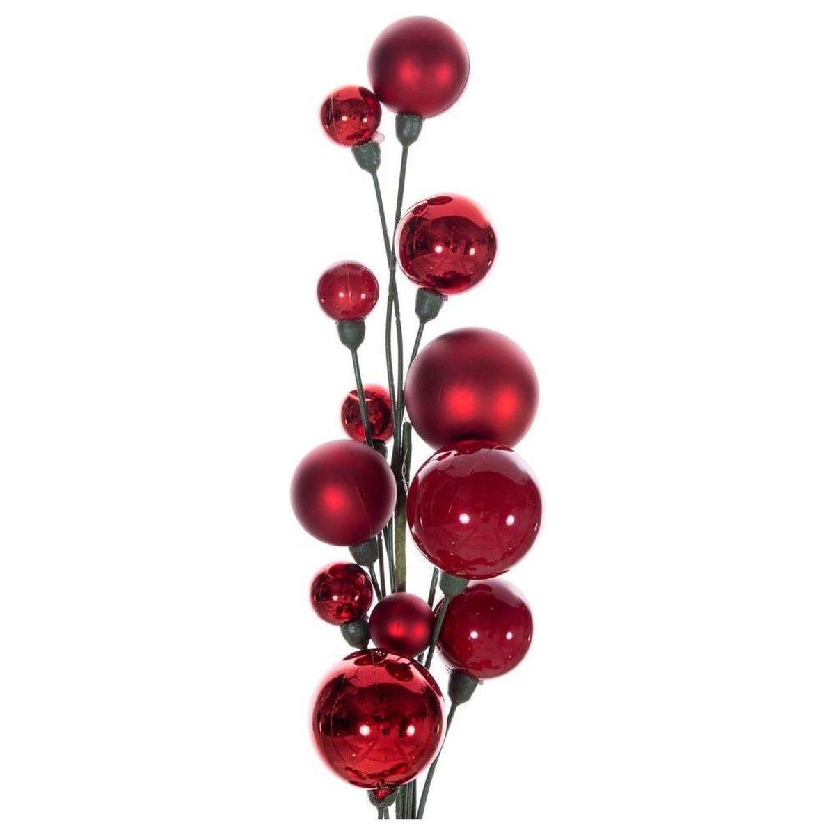 Shop For 6' Ball Branch Garland: Red