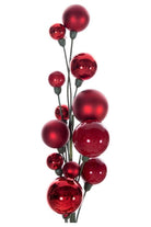 Shop For 6' Ball Branch Garland: Red