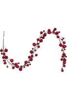 Shop For 6' Ball Branch Garland: Red