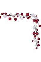 Shop For 6' Ball Branch Garland: Red and White