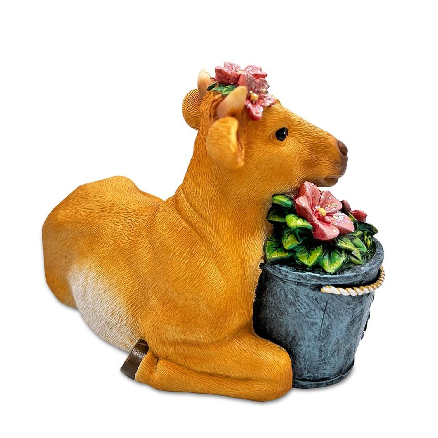 Best Mom Cow and Calf Charming Figurine, 6" Keepsake Jersey Statue and Mother’s Day Gift