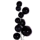 Shop For 6' Black Matte Shiny Pearl Ball Garland: Black