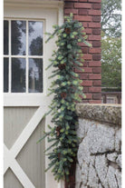 Shop For 6' Blue Spruce Garland with LED Lights (Set of 2)