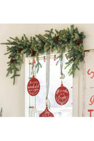 Shop For 6' Blue Spruce Garland with LED Lights (Set of 2)