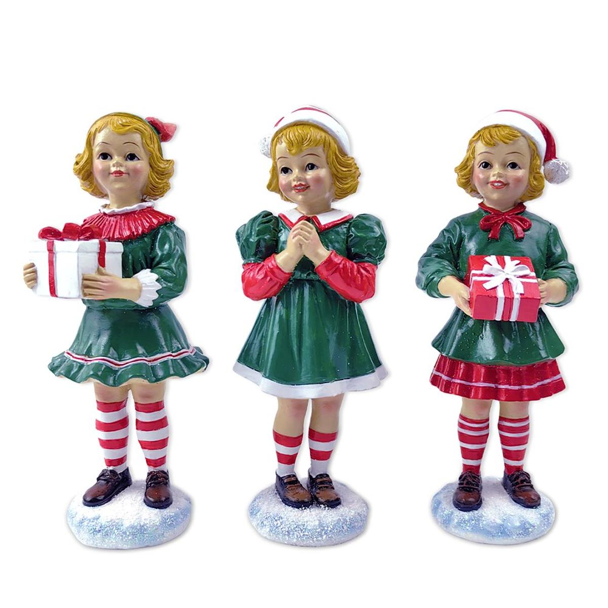 Shop For 6" Elegant Victorian Christmas Girl Figurines (Set of 3)