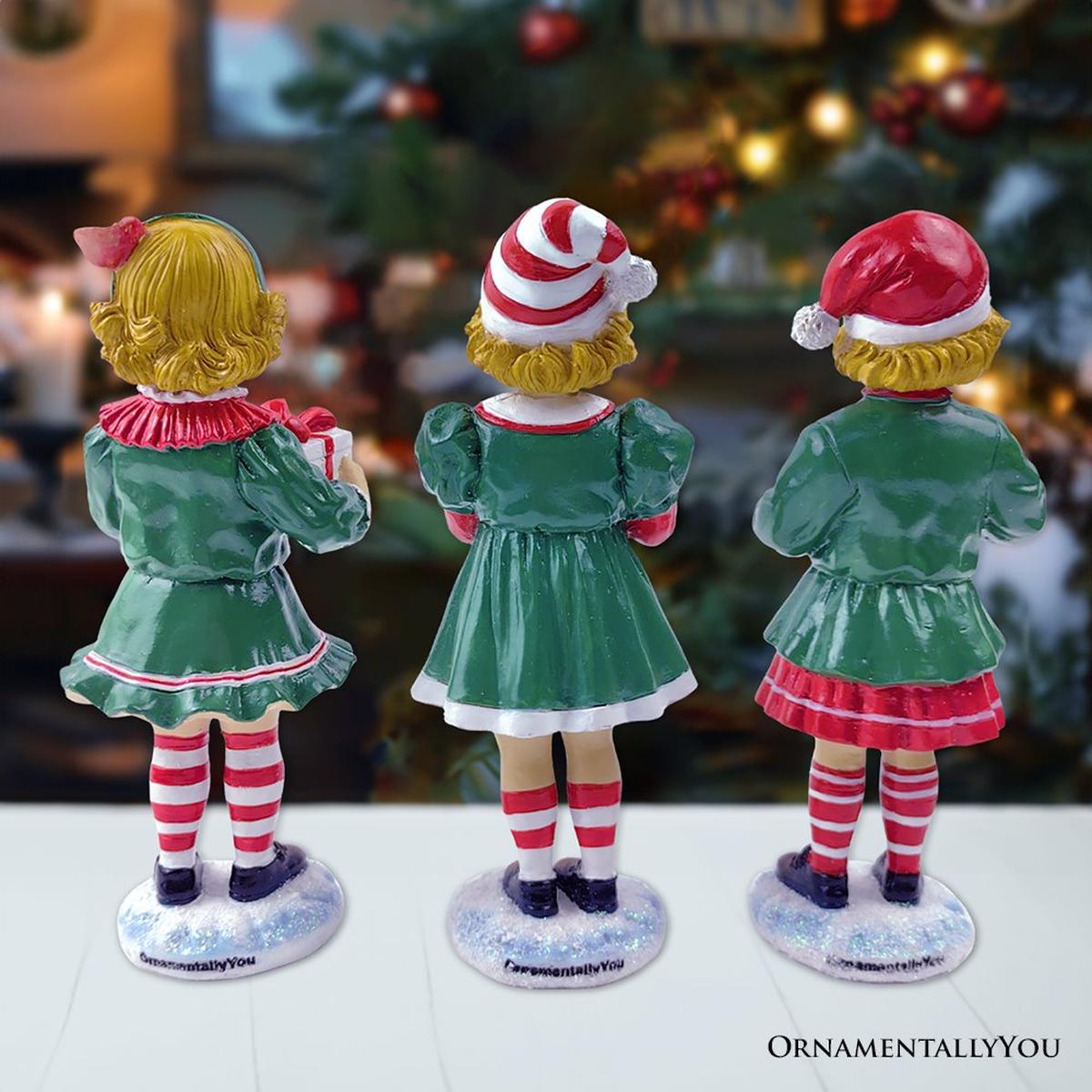 Shop For 6" Elegant Victorian Christmas Girl Figurines (Set of 3)