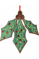 Shop For 6" Felt Holly Jewel Ornament