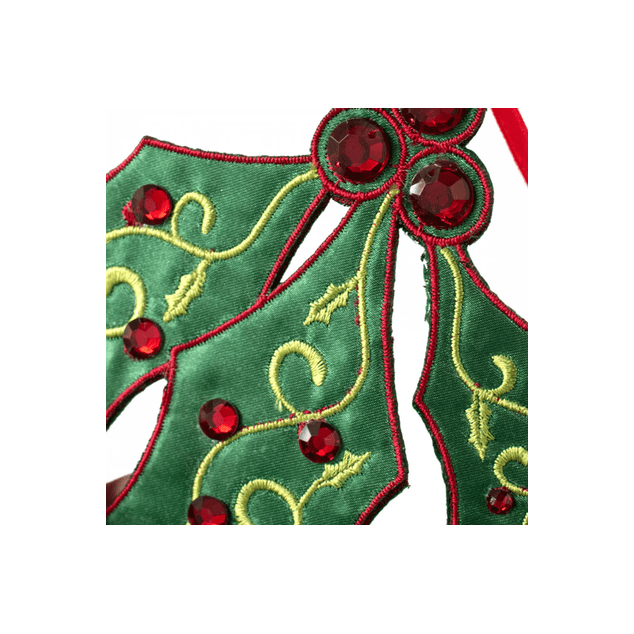 Shop For 6" Felt Holly Jewel Ornament