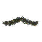 Shop For 6' Flocked Artificial Christmas Garland (Multicolor)