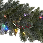 Shop For 6' Flocked Artificial Christmas Garland (Multicolor)