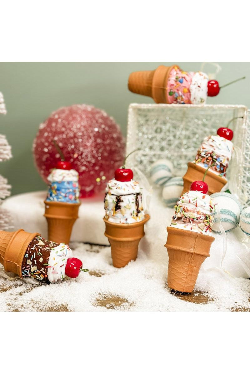 Shop For 6" Foam Ice Cream Cone Ornaments D3988