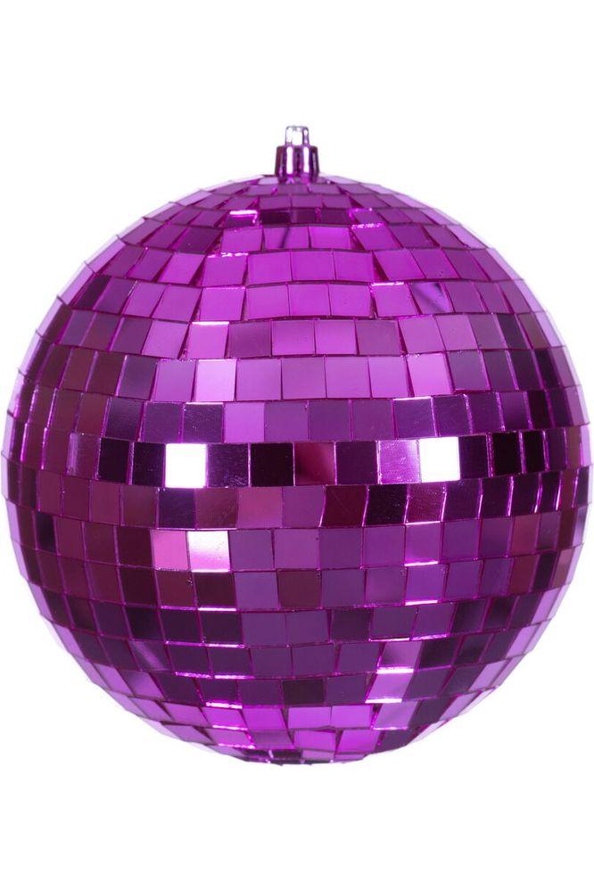 Shop For 6" Fuchsia Mirror Ball Ornament