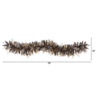 Shop For 6' LED Flocked Pine Cone Christmas Garland