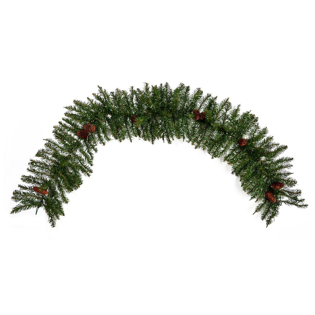 Shop For 6' LED Mixed Alaskan Pines and Pinecones Garland
