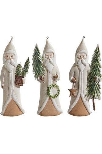 Shop For 6" Natural Santa with Tree Ornament (Asst 3)