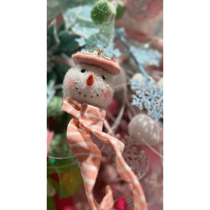 Shop For 6" Pastel Snowman Head Ornaments (2 Asst)