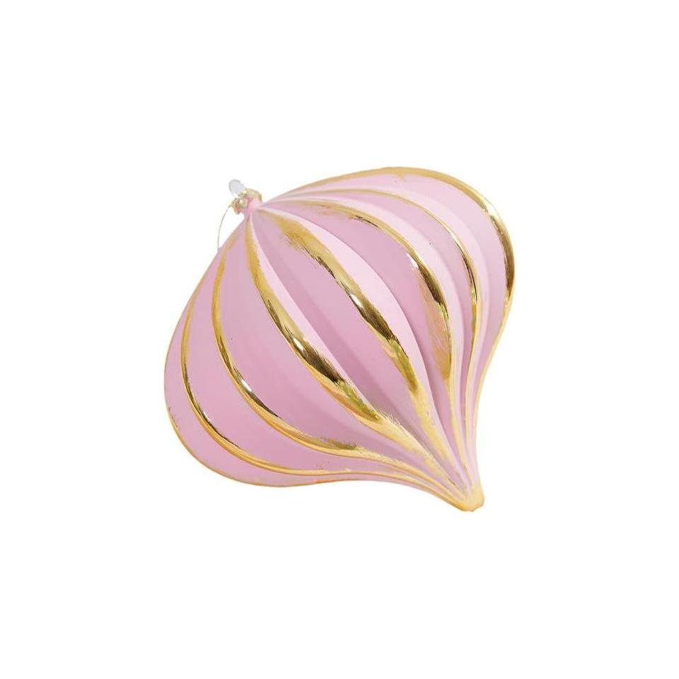 Shop For 6" Pink Gold Onion Ornament