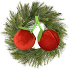 Shop For 6" Plush Cherry Wreath Accent