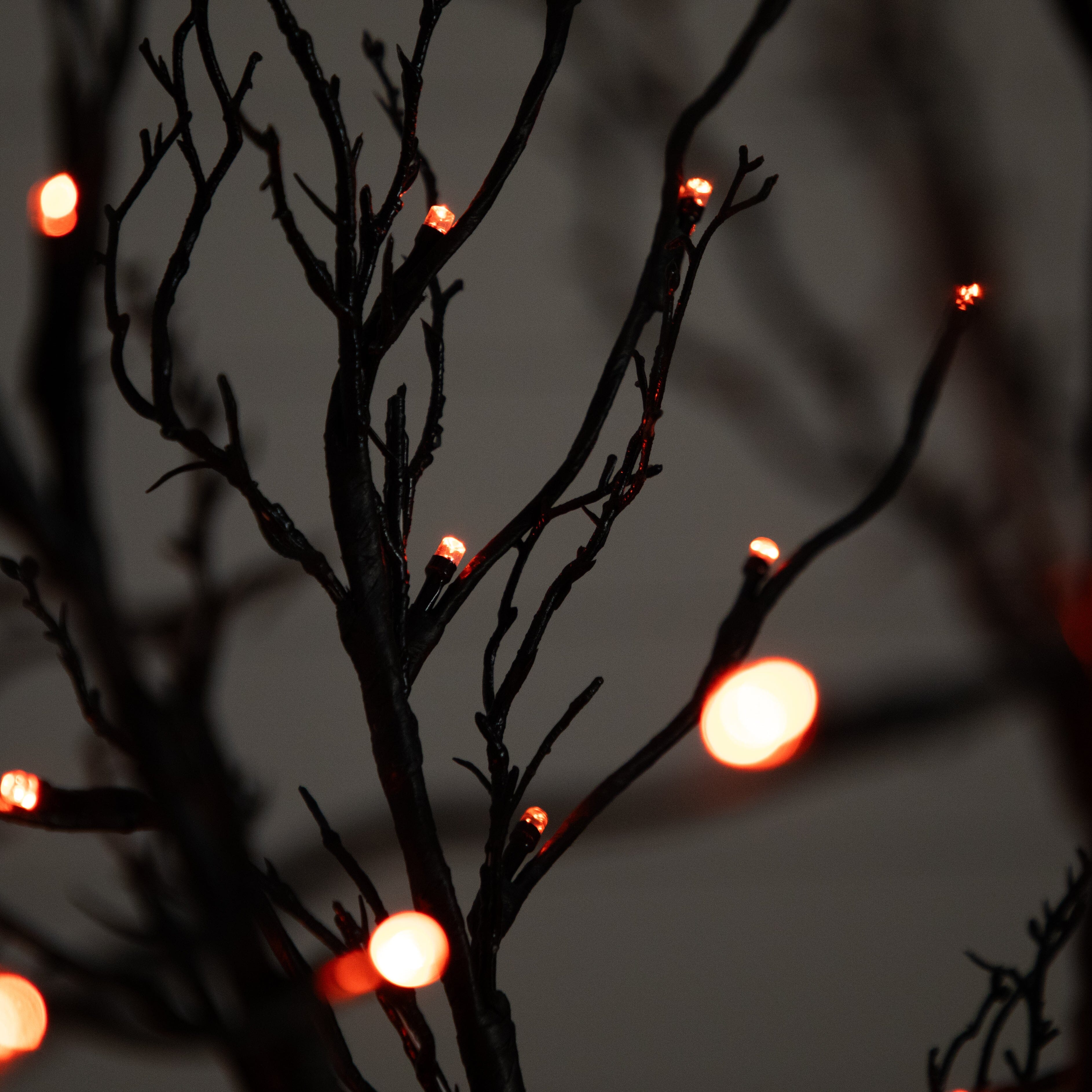 Shop For 6’ Pre - Lit Halloween Black Twig Artificial Tree