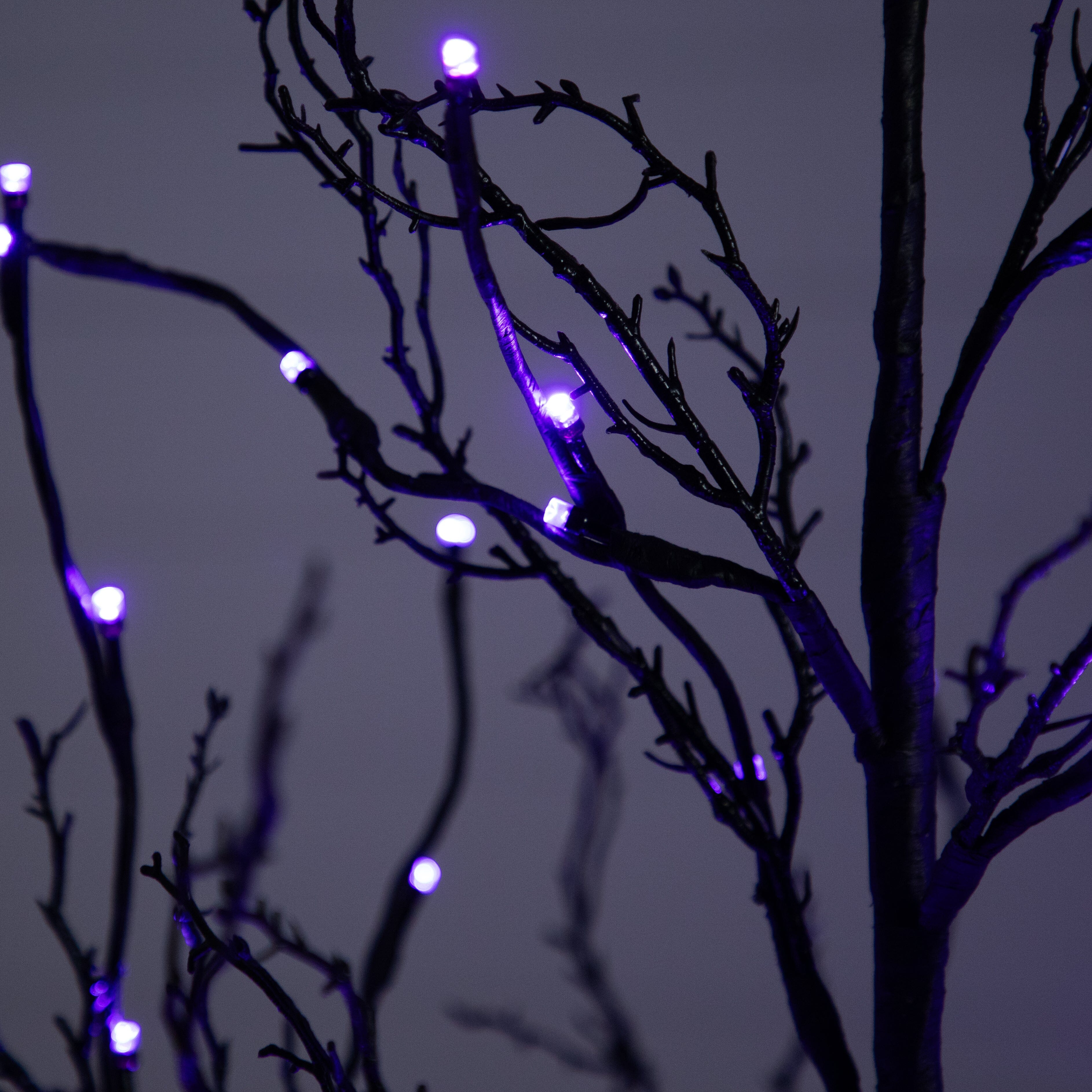 Shop For 6’ Pre - Lit Halloween Black Twig Artificial Tree