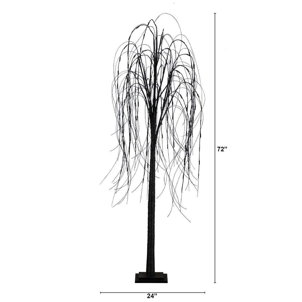 Shop For 6’ Pre - Lit Halloween Black Willow Artificial Tree