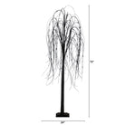 Shop For 6’ Pre - Lit Halloween Black Willow Artificial Tree