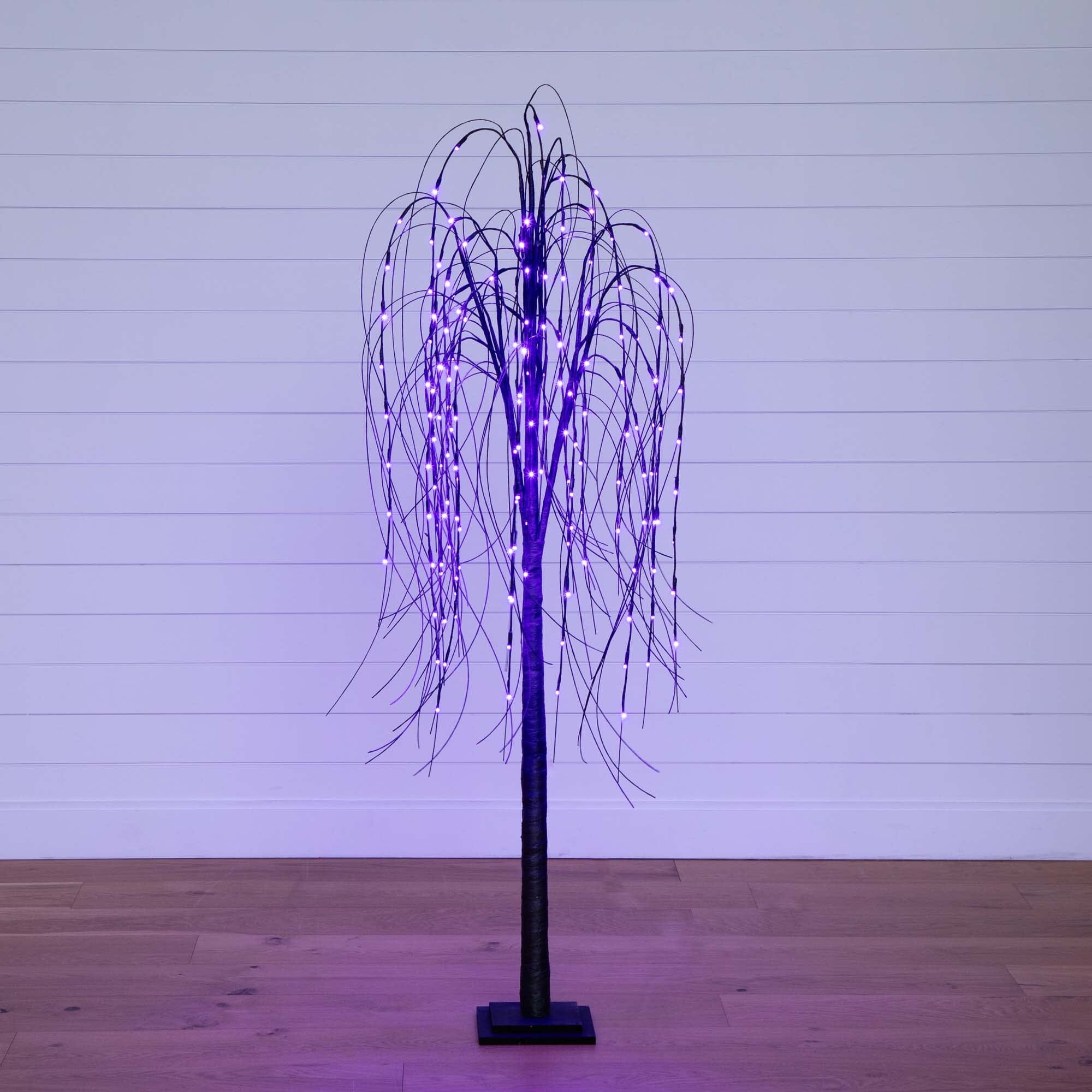 Shop For 6’ Pre - Lit Halloween Black Willow Artificial Tree