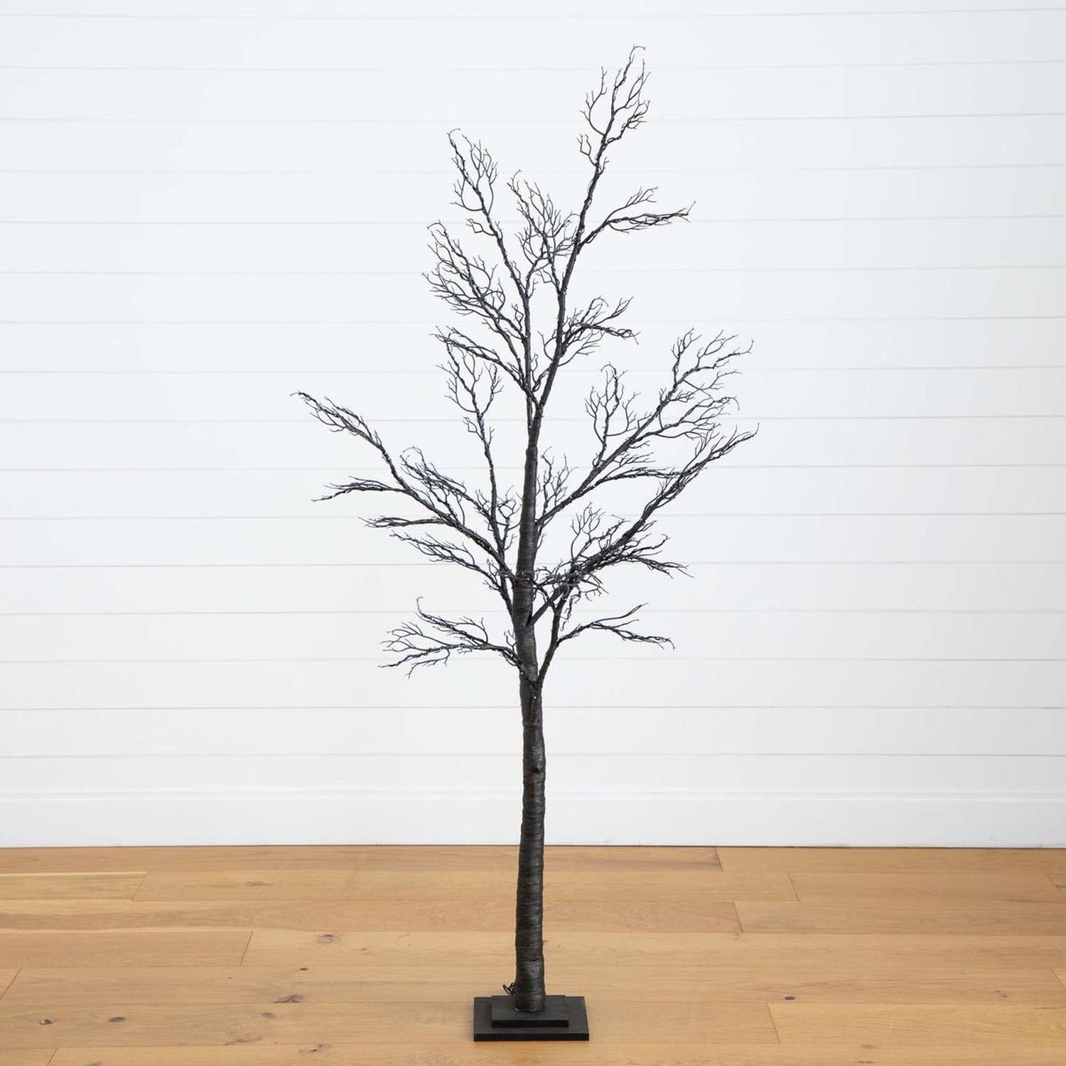 6’ Pre-Lit Halloween Minimalist Twig Artificial Tree