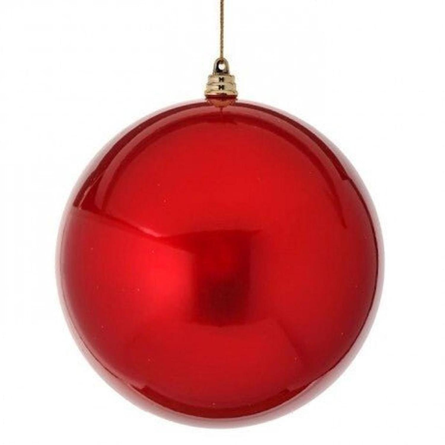 6" Red Candy Apple Ball Ornament