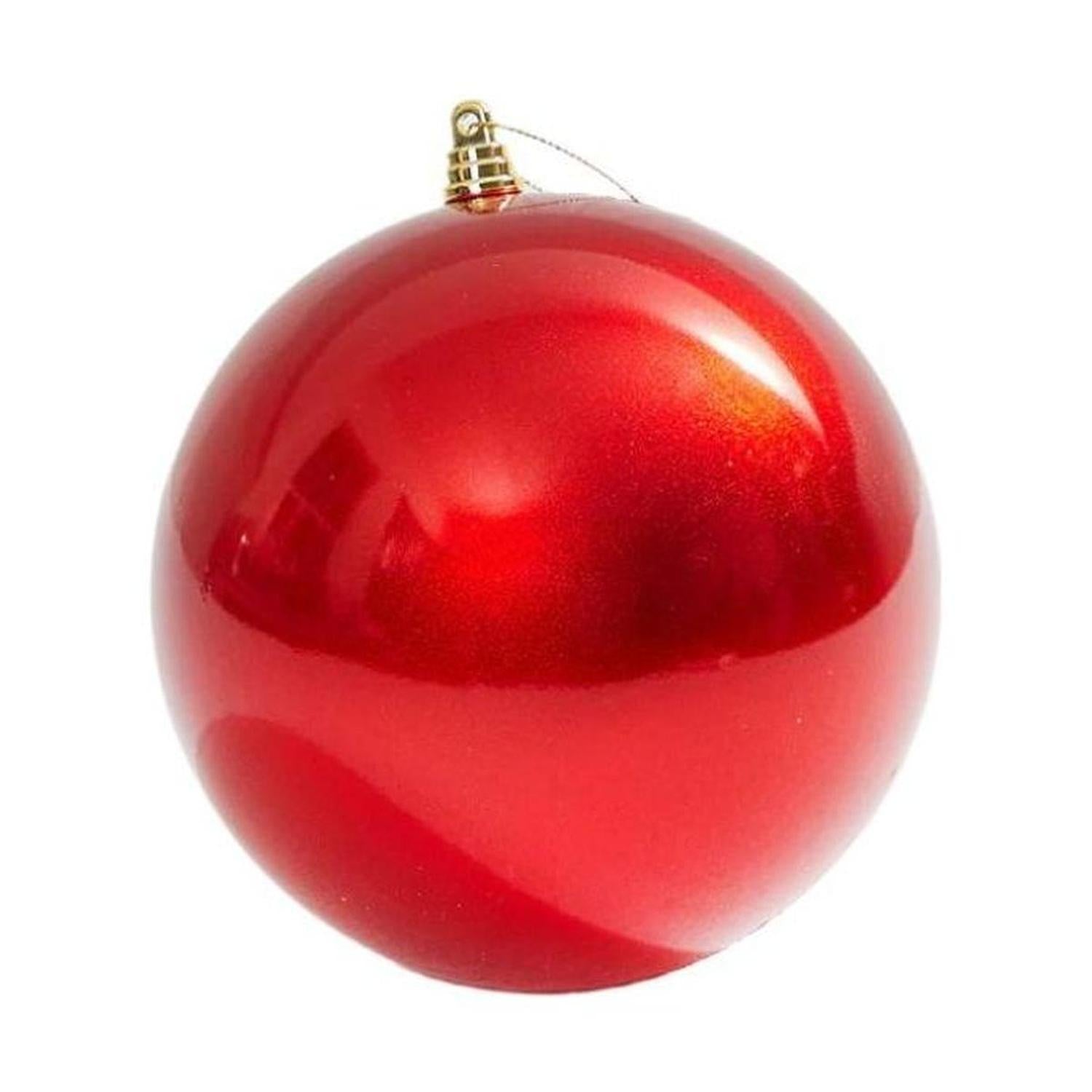 6" Red Candy Apple Ball Ornament