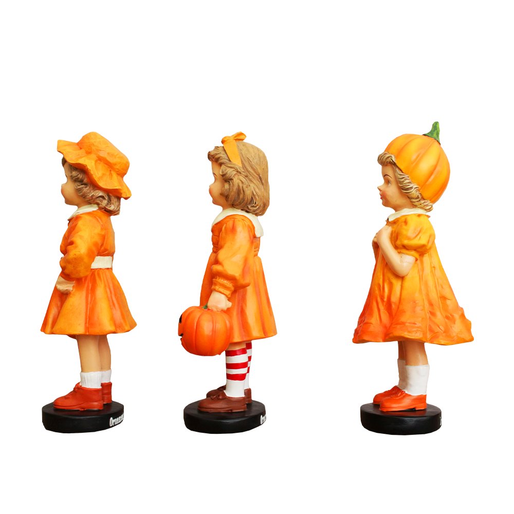 Shop For 6" Victorian Pumpkin Girl Trio (Set of 3)