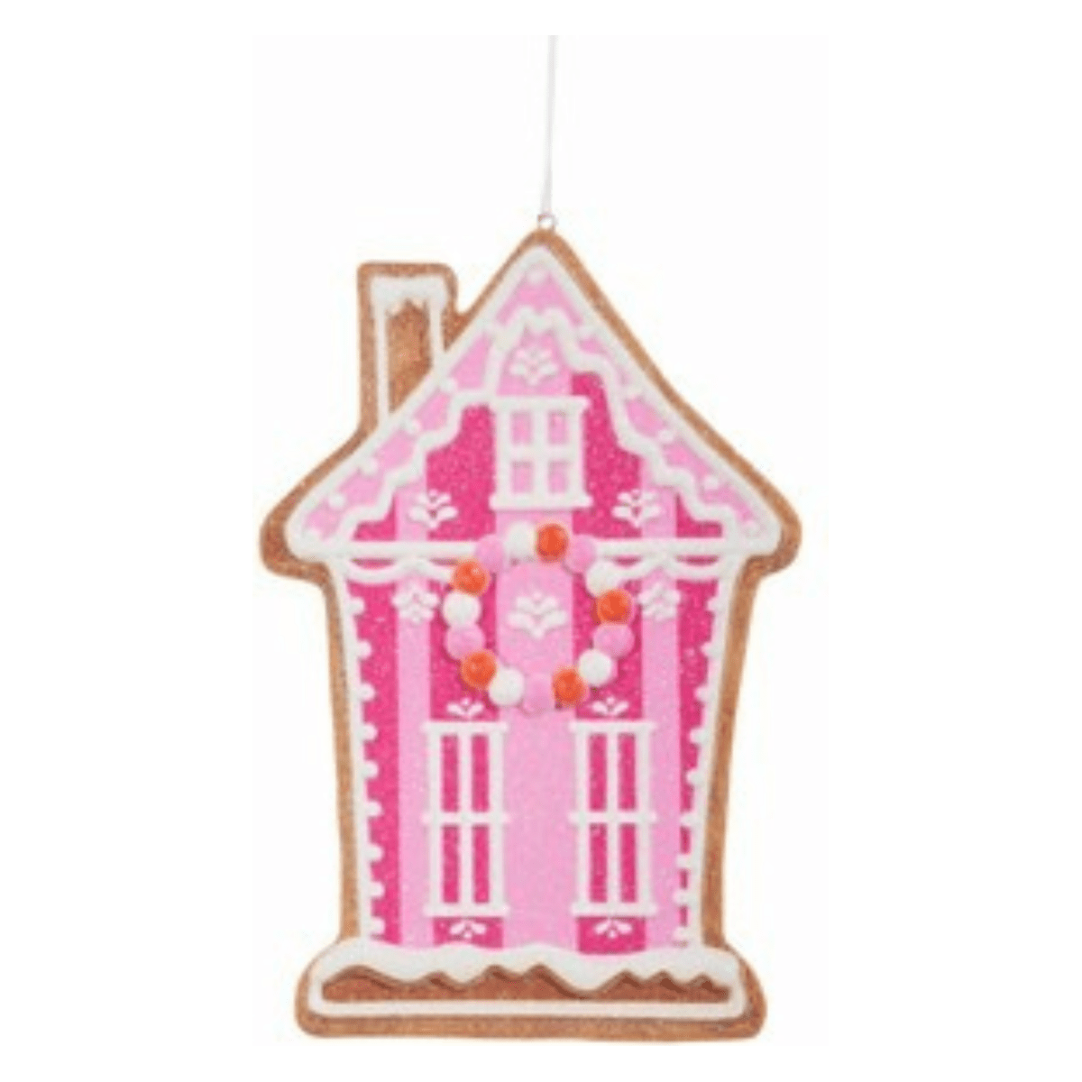 Shop For 6" Vivid Jolly Gingerbread House Ornament