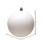 Shop For 6" White Shiny Ball Christmas Ornaments