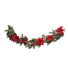 Shop For 60" Poinsettia & Berry Garland