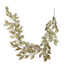 Shop For 61" Glitter Leaf Garland: Champagne