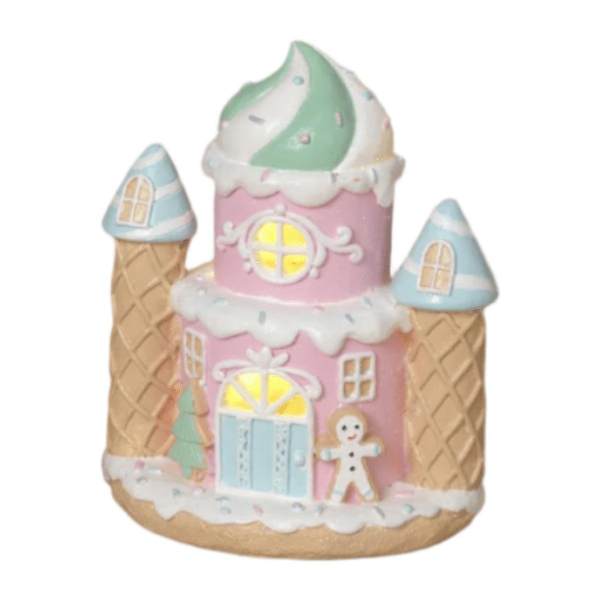 Shop For 6.5" Lighted Resin Holiday Ice Cream House