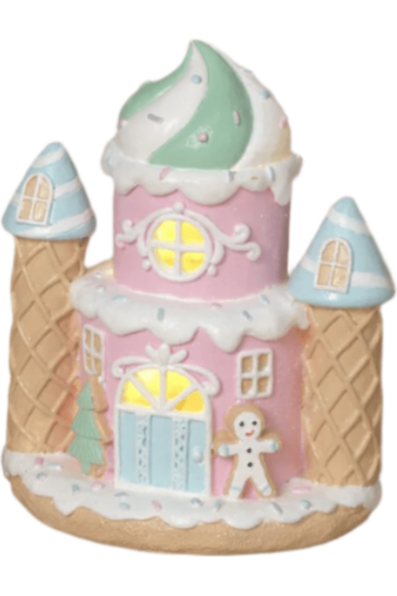 Shop For 6.5" Lighted Resin Holiday Ice Cream House