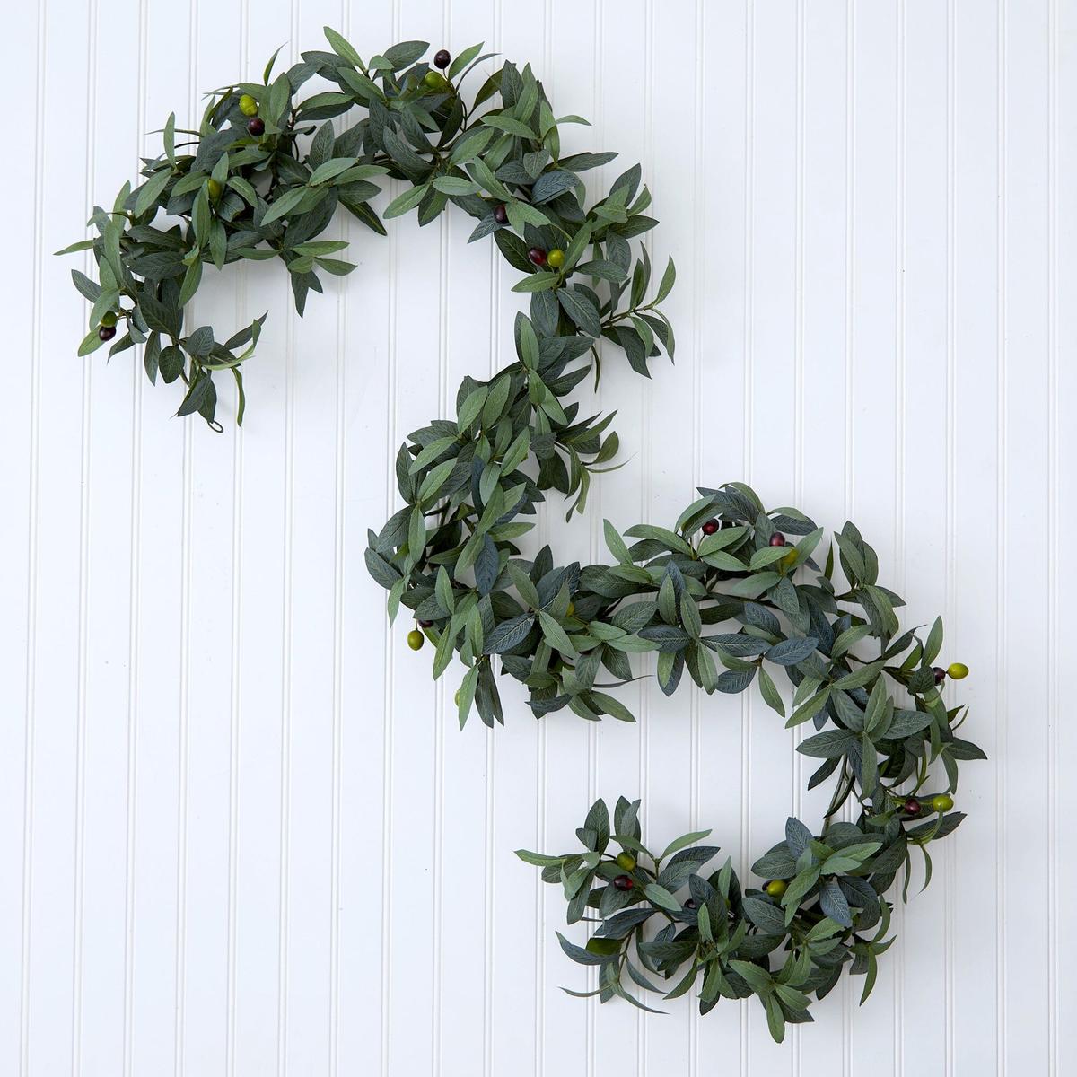 Shop For 6.5’ Olive Artificial Garland