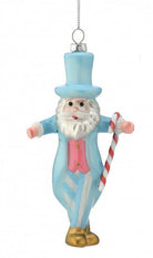 Shop For 6.5in Ice Blue Peppermint Santa Ornament
