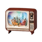 Shop For 6.75" Lighted Swirl Retro TV Santa