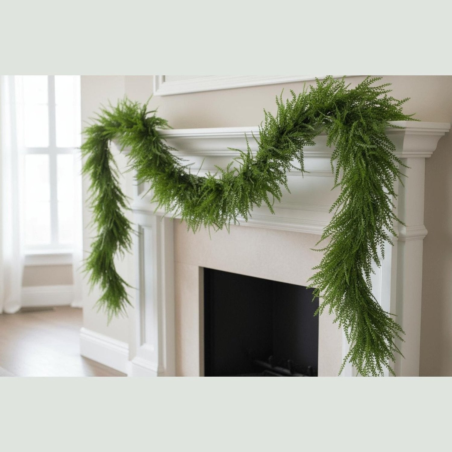 Shop For 68" Deluxe Bead Grass Garland: Green