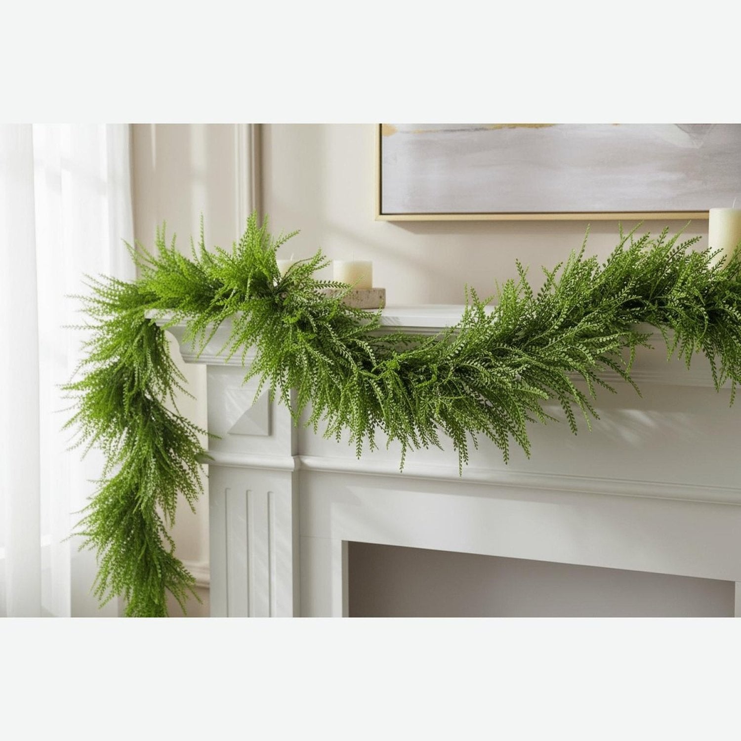 Shop For 68" Deluxe Bead Grass Garland: Spring Green